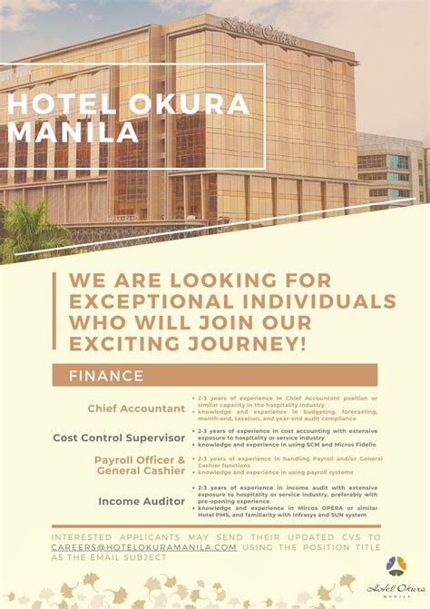 hotel hiring manila|Careers .